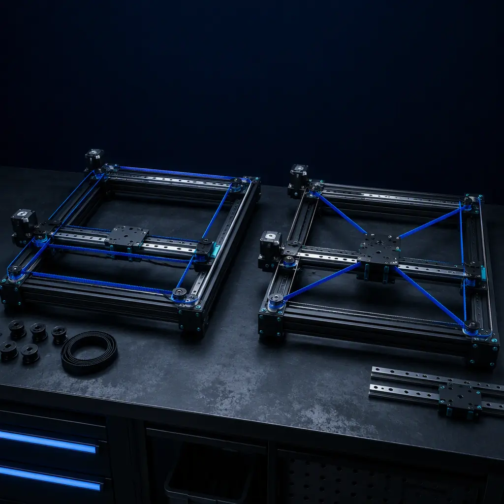 H-Bot vs CoreXY 3D Printer Kinematics
