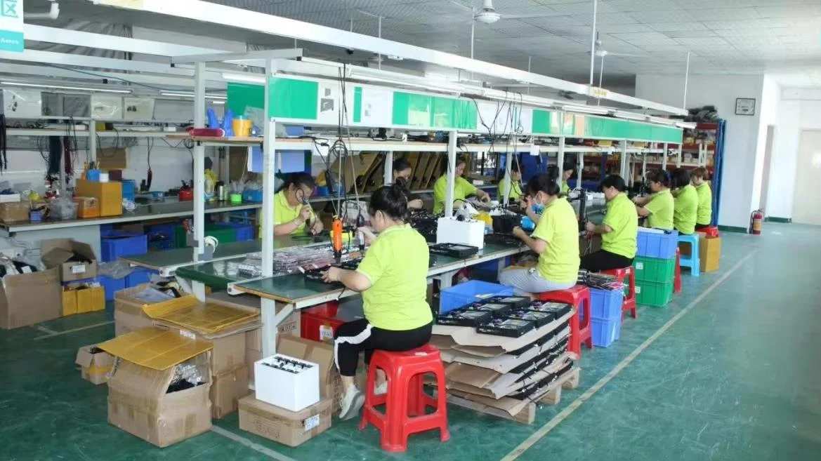 Assembly line panorama in the Shenzhen workshop