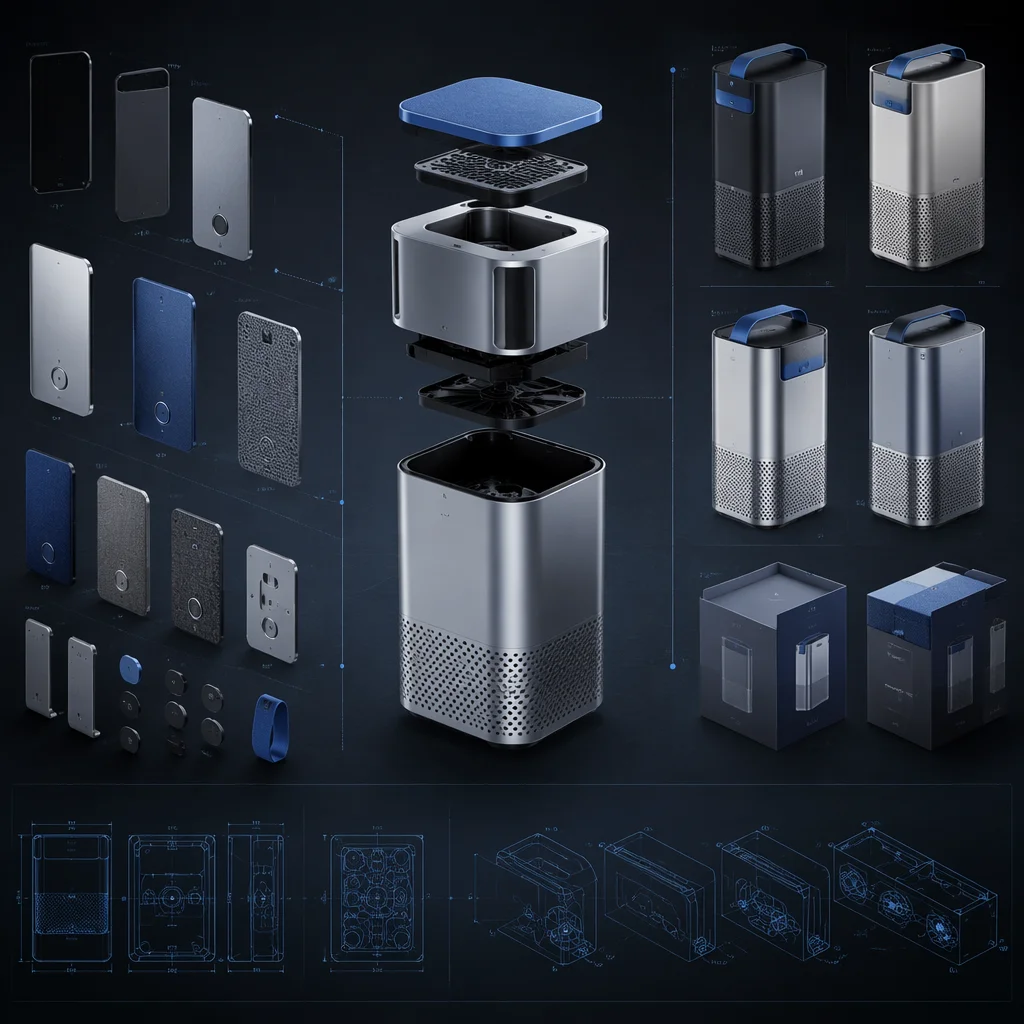 Rendered concepts of white-label printer platforms — the base you customize