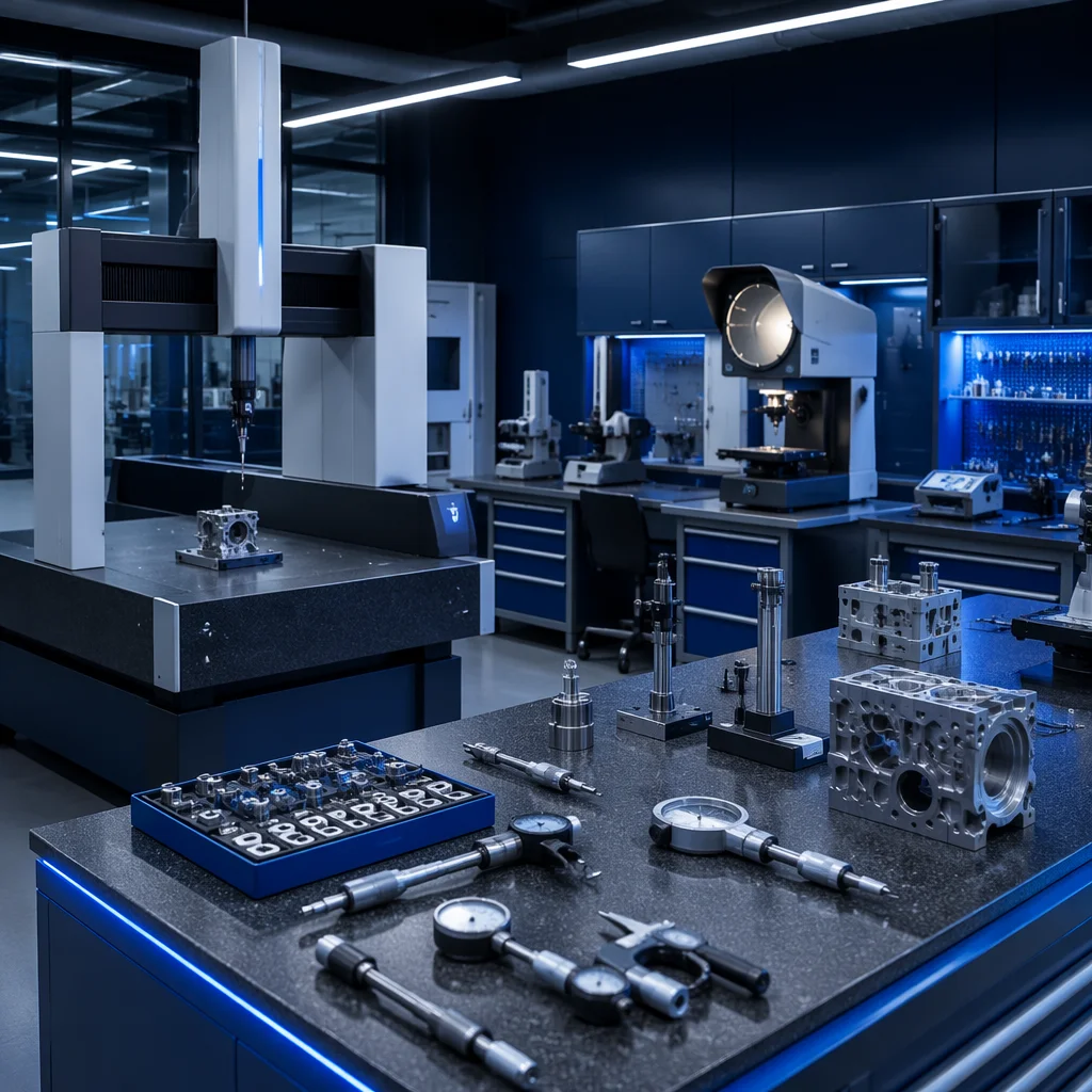 Precise3D quality control laboratory with metrology equipment