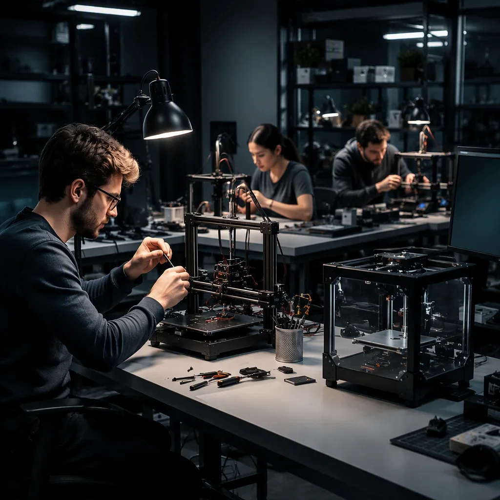 Precise3D printer in R&D laboratory